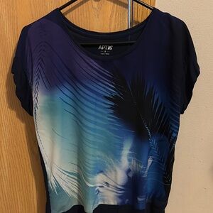 Apt. 9 Blue Graphic Short Sleeve T-Shirt